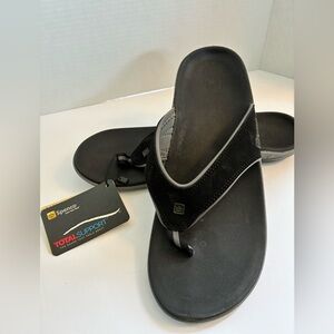 NWT SPENCO Total Support Men's Black Sandals